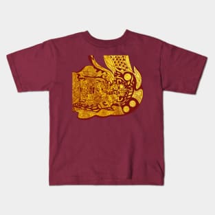 golden maya traveller pattern ecopop Kids T-Shirt